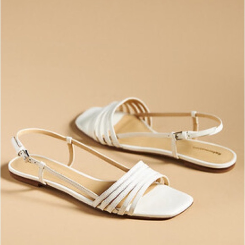 Reformation Millie Lattice Sandal, White, US9/EU40